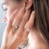 imagePAVOI 14K Gold Plated Initial Ring Stackable Rings for Women  Fashion Rings F
