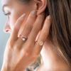 imagePAVOI 14K Gold Plated Initial Ring Stackable Rings for Women  Fashion Rings F