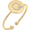 imagePAVOI 14K Gold Plated Initial Ring Stackable Rings for Women  Fashion Rings Q