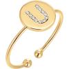 imagePAVOI 14K Gold Plated Initial Ring Stackable Rings for Women  Fashion Rings U