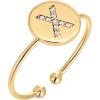 imagePAVOI 14K Gold Plated Initial Ring Stackable Rings for Women  Fashion Rings X