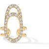 imagePAVOI 14K Gold Plated Manicure Nail Ring for Women  Adjustable Unique Fashion Statement RingCZ