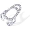 imagePAVOI 14K Gold Plated Manicure Nail Ring for Women  Adjustable Unique Fashion Statement RingCZ