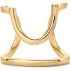imagePAVOI 14K Gold Plated Manicure Nail Ring for Women  Adjustable Unique Fashion Statement RingPlain