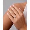 imagePAVOI 14K Gold Plated Marquise 15CT Cubic Zirconia Fake Bridal Engagement Ring for Women  StatementWhite Gold