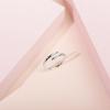 imagePAVOI 14K Gold Plated Open Twist Eternity Band for WomenWhite Gold