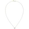 imagePAVOI 14K Gold Plated Post Faux Diamond Round Solitaire Pendant Halo Necklace  Gold Necklace for Women  Slider AdjustableRose Gold