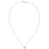 imagePAVOI 14K Gold Plated Post Faux Diamond Round Solitaire Pendant Halo Necklace  Gold Necklace for Women  Slider AdjustableWhite Gold