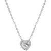 imagePAVOI 14K Gold Plated Post Faux Diamond Round Solitaire Pendant Halo Necklace  Gold Necklace for Women  Slider AdjustableWhite Gold