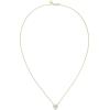 imagePAVOI 14K Gold Plated Post Faux Diamond Round Solitaire Pendant Halo Necklace  Gold Necklace for Women  Slider AdjustableYellow Gold