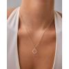 imagePAVOI 14K Gold Plated Two Toned Mixed Metals Diamond Shaped Dangle Pendant Necklace for Women with Cubic Zirconia  Geometric NecklaceTwo Toned