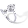 imagePAVOI 14K Yellow Plated Toi Et Moi 3CT Cushion Cut Cubic Zirconia Stone Wraparound Engagement Promise Ring for Women  Statement RingWhite Gold