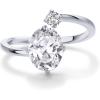 imagePAVOI 14K Yellow Plated Toi Et Moi 3CT Cushion Cut Cubic Zirconia Stone Wraparound Engagement Promise Ring for Women  Statement RingWhite Gold