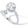 imagePAVOI 14K Yellow Plated Toi Et Moi 3CT Cushion Cut Cubic Zirconia Stone Wraparound Engagement Promise Ring for Women  Statement RingWhite Gold