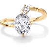 imagePAVOI 14K Yellow Plated Toi Et Moi 3CT Cushion Cut Cubic Zirconia Stone Wraparound Engagement Promise Ring for Women  Statement RingYellow Gold