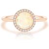 imagePAVOI 14K Gold Plated Crystal Birthstone Rings  Rings For WomenRose Gold