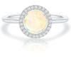 imagePAVOI 14K Gold Plated Crystal Birthstone Rings  Rings For WomenWhite Gold