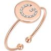 imagePAVOI 14K Gold Plated Initial Ring Stackable Rings for Women  Fashion Rings G