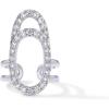 imagePAVOI 14K Gold Plated Manicure Nail Ring for Women  Adjustable Unique Fashion Statement RingCZ