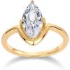 imagePAVOI 14K Gold Plated Marquise 15CT Cubic Zirconia Fake Bridal Engagement Ring for Women  StatementYellow Gold