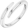 imagePAVOI 14K Gold Plated Open Twist Eternity Band for WomenWhite Gold