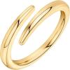 imagePAVOI 14K Gold Plated Open Twist Eternity Band for WomenYellow Gold
