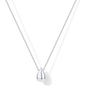 imagePAVOI 14K Gold Plated Dainty Pear Pendant Necklace for Women  Tear Pendant NecklacesWhite Gold