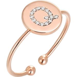 imagePAVOI 14K Gold Plated Initial Ring Stackable Rings for Women  Fashion Rings Q