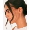 imagePAVOI 14K Gold Plated 925 Sterling Silver Post Threader Earrings for Women  Minimalist Gold Chain Earrings Double Piercings  Dangle Twist WavyWhite Gold