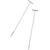 imagePAVOI 14K Gold Plated 925 Sterling Silver Post Threader Earrings for Women  Minimalist Gold Chain Earrings Double Piercings  Dangle Twist WavyWhite Gold