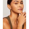 imagePAVOI 14K Gold Plated 925 Sterling Silver Posts Chunky Huggie Earrings for Women  MultiColored Cubic Zirconia Statement Hoop EarringsYellow Gold