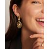 imagePAVOI 14K Gold Plated 925 Sterling Silver Posts Teardrop Statement Dangle Earrings  Lightweight Hammered Drop Dangle Earrings for WomenWhite Gold
