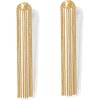 imagePAVOI 14K Gold Plated 925 Sterling Silves Posts Long Tassel Dangle Earrings for Women  Elegant Rhinestone Chain Chandelier Drop Earrings  Statement JewelryYellow Gold