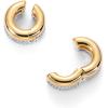 imagePAVOI 14K Gold Plated Chunky Tubular Hinged Earscape Ear Cuffs for Women  Statement Earring PairDouble CZ