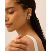 imagePAVOI 14K Gold Plated Chunky Tubular Hinged Earscape Ear Cuffs for Women  Statement Earring PairDouble CZ