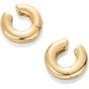 imagePAVOI 14K Gold Plated Chunky Tubular Hinged Earscape Ear Cuffs for Women  Statement Earring PairPlain