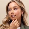 imagePAVOI 14K Gold Plated Cubic Zirconia Band  Round Milgrain Eternity Bands  Gold Rings for WomenRose Gold
