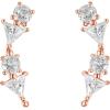 imagePAVOI 14K Gold Plated Cubic Zirconia Ear Crawler Earrings  Faux Diamond Arrow Ear Climber Fashion Earrings for WomenRose Gold
