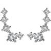 imagePAVOI 14K Gold Plated Cubic Zirconia Ear Crawler Earrings  Faux Diamond Arrow Ear Climber Fashion Earrings for WomenWhite Gold