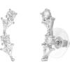 imagePAVOI 14K Gold Plated Cubic Zirconia Ear Crawler Earrings  Faux Diamond Arrow Ear Climber Fashion Earrings for WomenWhite Gold