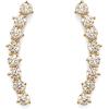 imagePAVOI 14K Gold Plated Cubic Zirconia Ear Crawler Stud Earrings for Women  Faux Diamond Arrow Climber Fashion Earrings  Trendy Earscape Statement JewelryYellow Gold