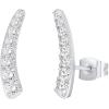 imagePAVOI 14K Gold Plated Cubic Zirconia Ear Crawler Stud Earrings for Women  Faux Diamond Arrow Climber Fashion Earrings  Trendy Earscape Statement JewelryWhite Gold