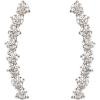 imagePAVOI 14K Gold Plated Cubic Zirconia Ear Crawler Stud Earrings for Women  Faux Diamond Arrow Climber Fashion Earrings  Trendy Earscape Statement JewelryWhite Gold