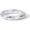 imagePAVOI 14K Gold Plated Cubic Zirconia Rings for Women  Classic Stackable Ring Band for WomenWhite Gold
