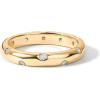 imagePAVOI 14K Gold Plated Cubic Zirconia Rings for Women  Classic Stackable Ring Band for WomenYellow Gold