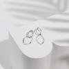 imagePAVOI 14K Gold Plated Dangle Earrings for Women  Infinity Cute Hanging Hoop EarringsWhite Gold