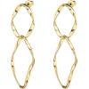 imagePAVOI 14K Gold Plated Dangle Earrings for Women  Infinity Cute Hanging Hoop EarringsYellow Gold