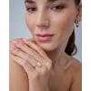imagePAVOI 14K Gold Plated Oval Engagement Ring for Women  Hidden Halo 25CT Cubic Zirconia Promise Ring  Wedding BandYellow Gold