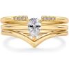 imagePAVOI 14K Gold Plated Stacking Rings for Women  Classy Design with Sparkling Cubic Zirconia Crystals ampamp Opal  Everyday JewelryYellow Gold