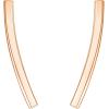imagePAVOI 14K Gold Plated Sterling Silver Post Crawler Earrings Cuff StudsRose Gold